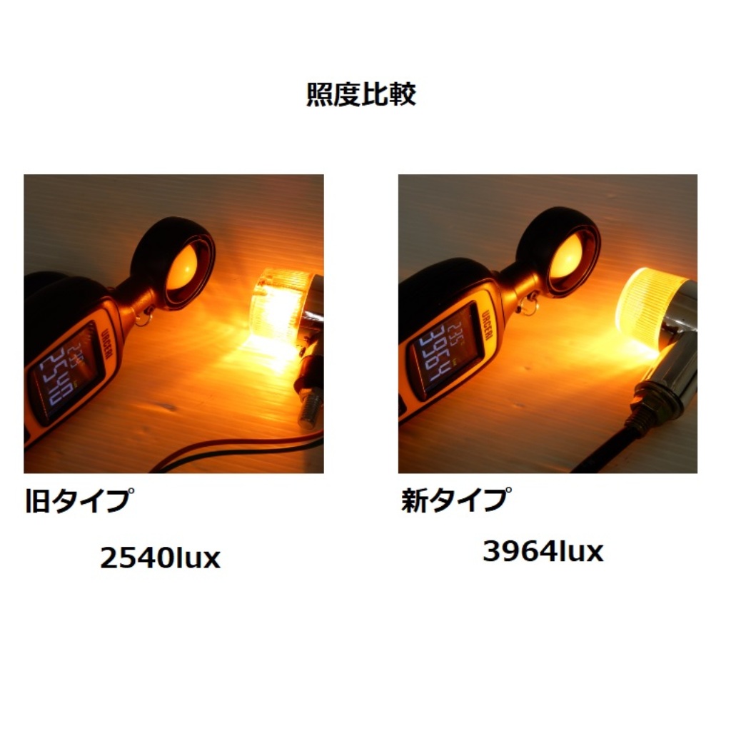 楽天市場】明るい バイク ウインカー 丸型 汎用 ミニ クリア黒 4個