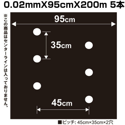 農業資材 ガーデニング用品 200m マルチ 穴あき 黒」の人気商品一覧