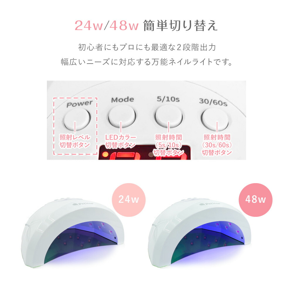 楽天市場】業界初2色LED搭載 ＼期間限定 5500→2980円／ジェルネイル