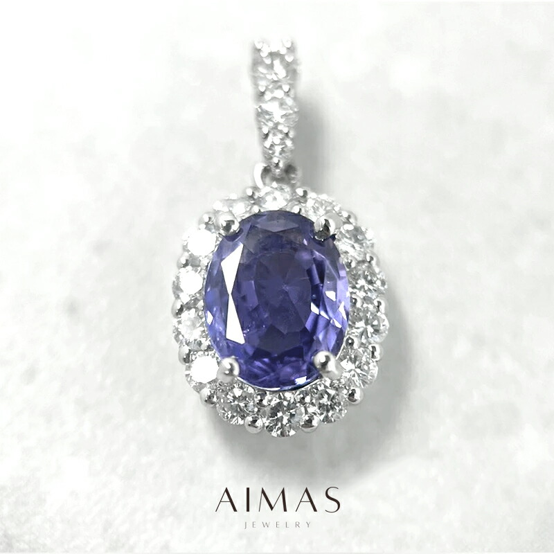 楽天市場】非加熱ブルーサファイア 1.488ct ペンダントトップ PT900