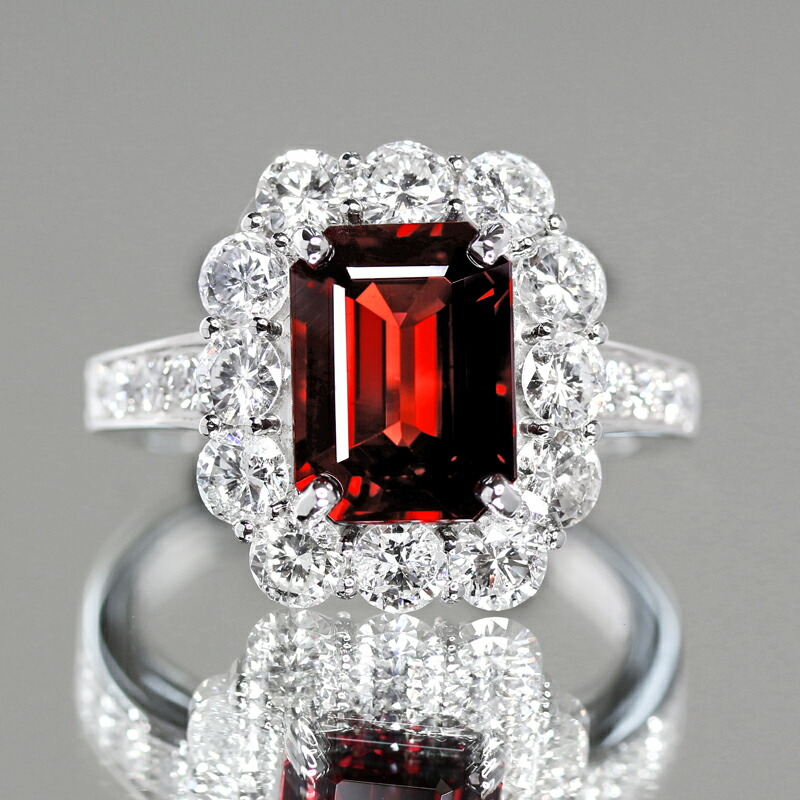 楽天市場】ミャンマー産レッドスピネル 2.75ct リング 12号 PT950