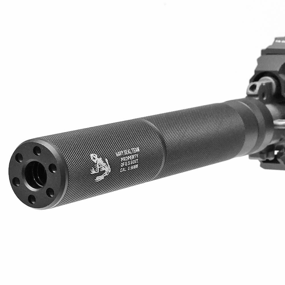 楽天市場】【 CYMA 製】 14mm逆ネジ対応 サイレンサー ロング NAVY