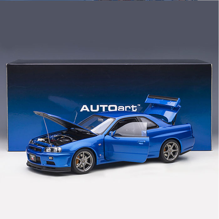 楽天市場】ミニカー 1/18 日産 スカイライン GT-R R34 Vスペック II