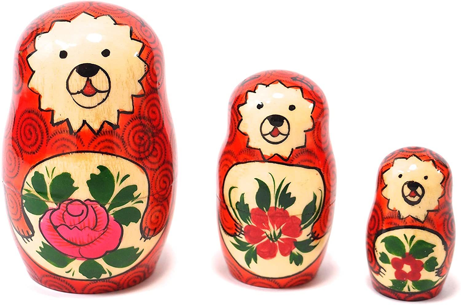 楽天市場】VOLGA（ヴォルガ）Semyonov Bear Matryoshka 3 piece