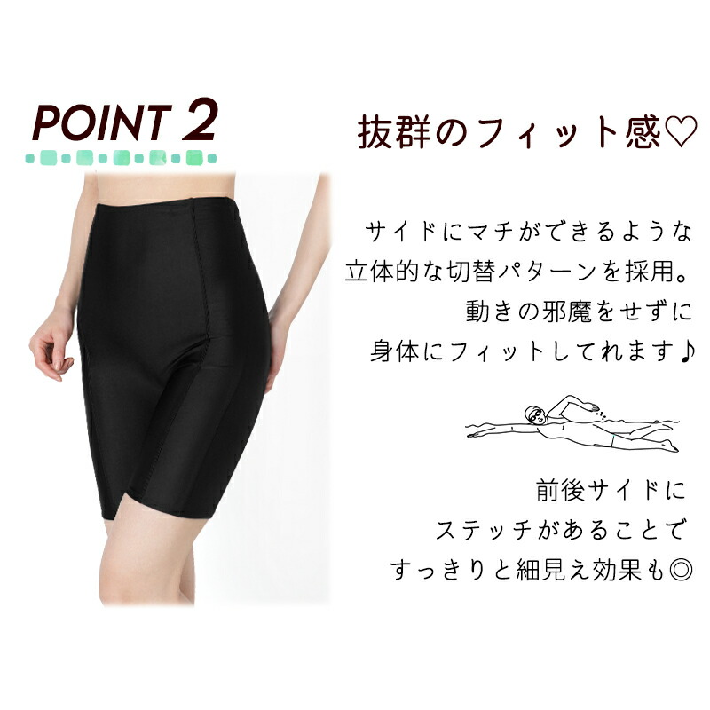 楽天市場】レディース フィットネス 水着 スイム スパッツ 単品 ボトム