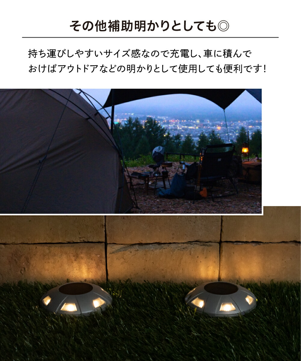 楽天市場】グランドライト ソーラーライト LED 駐車場 屋外 太陽光発電