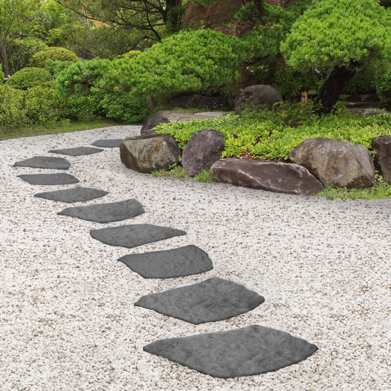 楽天市場】敷石 軽量 小道 石 和風 庭 アプローチ 再生ゴム タカショー