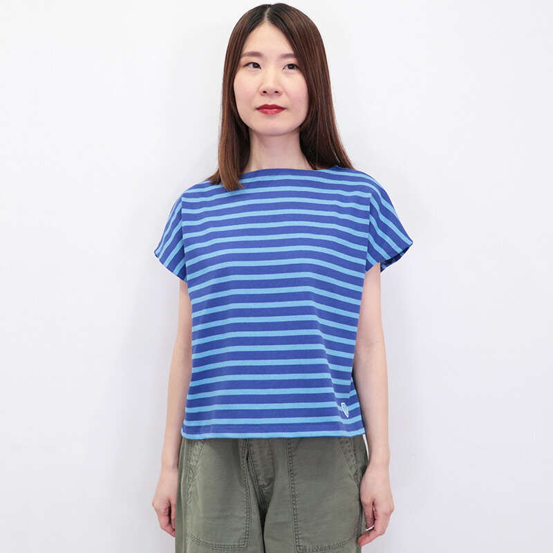 楽天市場】ORCIVAL オーシバル B271 フレンチスリーブボーダーTシャツ