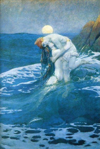 楽天市場】油絵 Howard Pyle_ 人魚 MA2164 : 絵画制作専門ユーラシアアート