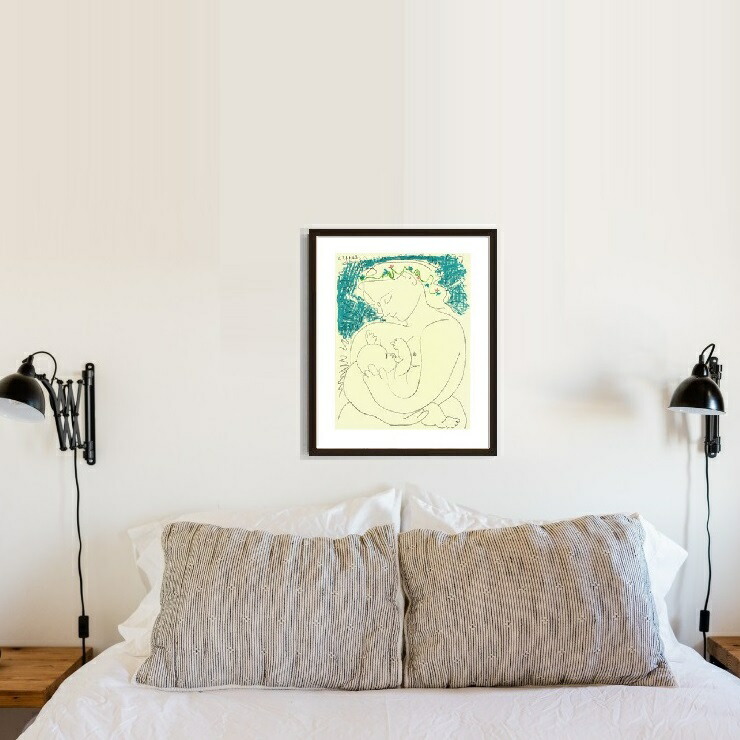 楽天市場】【パブロ・ピカソ 額装 絵画 アートポスター】母性(540×640