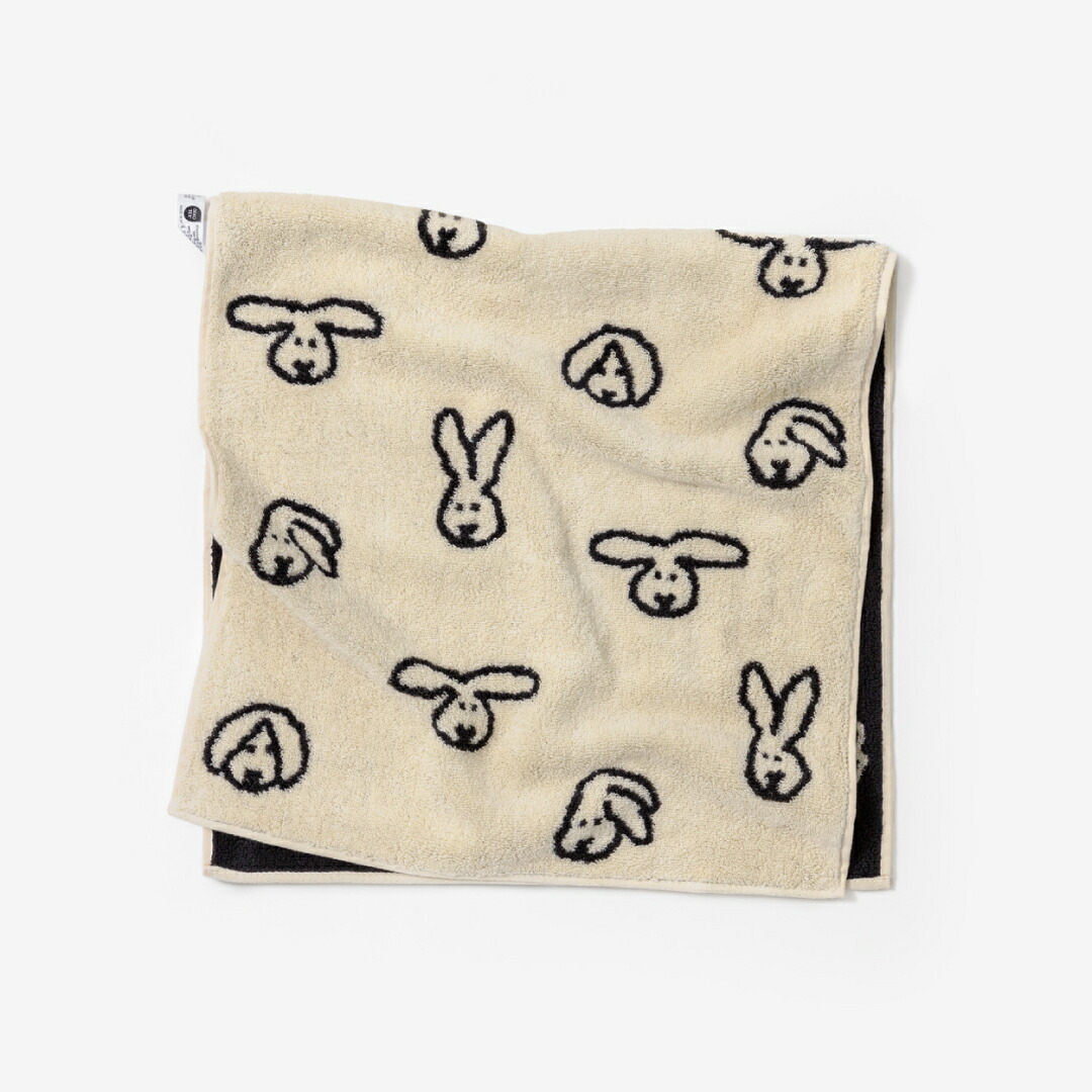 楽天市場】WARMGREYTAIL BUNNY BUNNY FACE TOWEL CREAM 韓国 ブランド