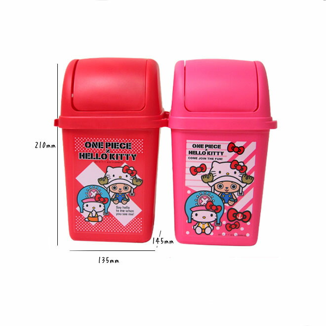楽天市場】ワンピース(チョッパー)×キティ ダストボックス(ゴミ箱) 全2