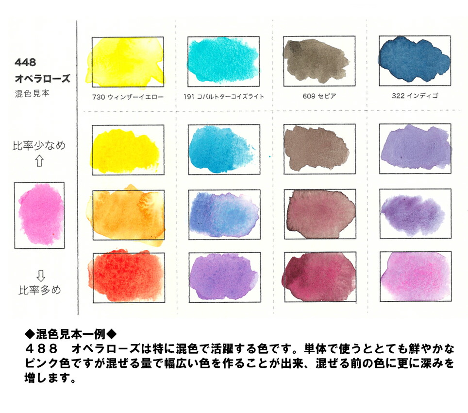 楽天市場】【限定セット】ウィンザー＆ニュートン透明水彩絵具 混ぜて