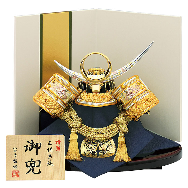 楽天市場】五月人形 上杉兜【12】ミニ飾り 5号 戦国ロマン 初節句