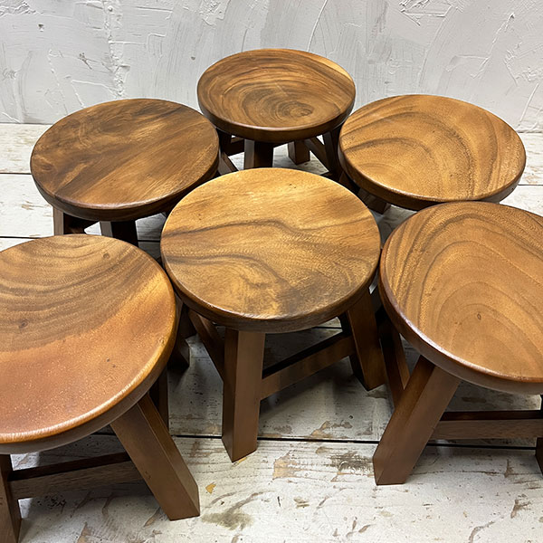 楽天市場】アジアン家具 ウッドスツール ミニスツール 椅子 丸椅子