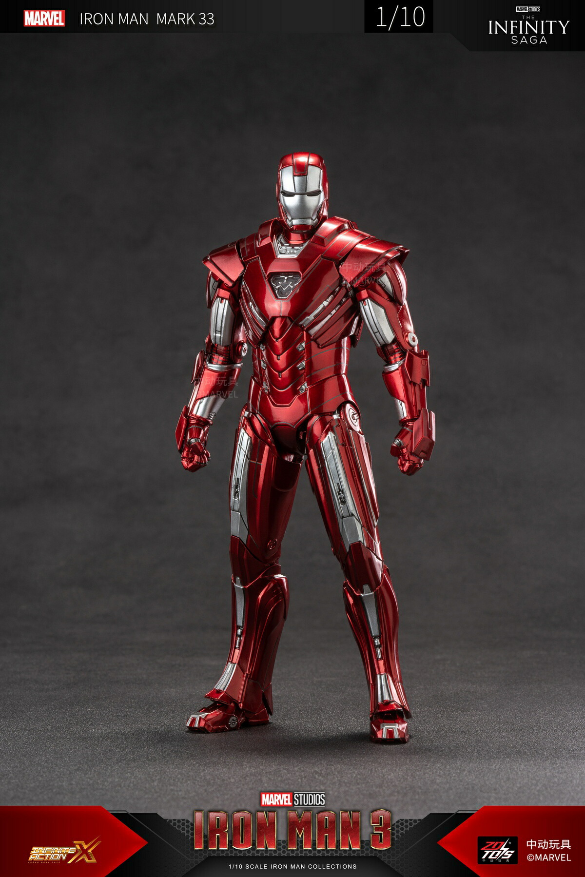 楽天市場】中動玩具 ZHONGDONG ZDTOYS アイアンマンシリーズ 1/10 MK33