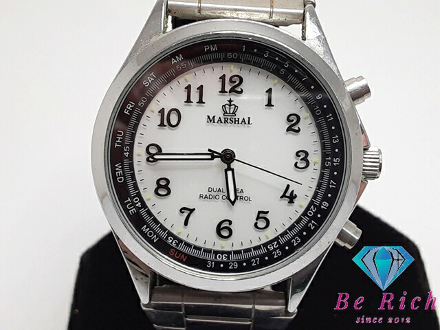 楽天市場】マーシャル MARSHAL 電波 メンズ 腕時計 A.S.18.H 白