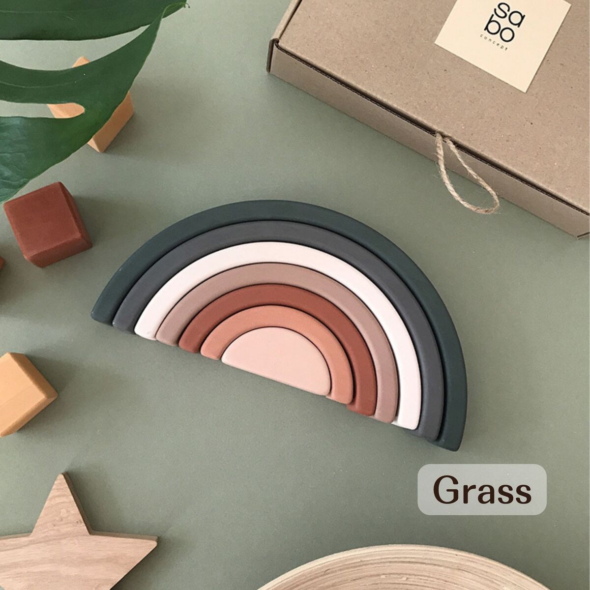 楽天市場】【初回購入者5％off！】SABO CONCEPT Wooden Rainbow toy
