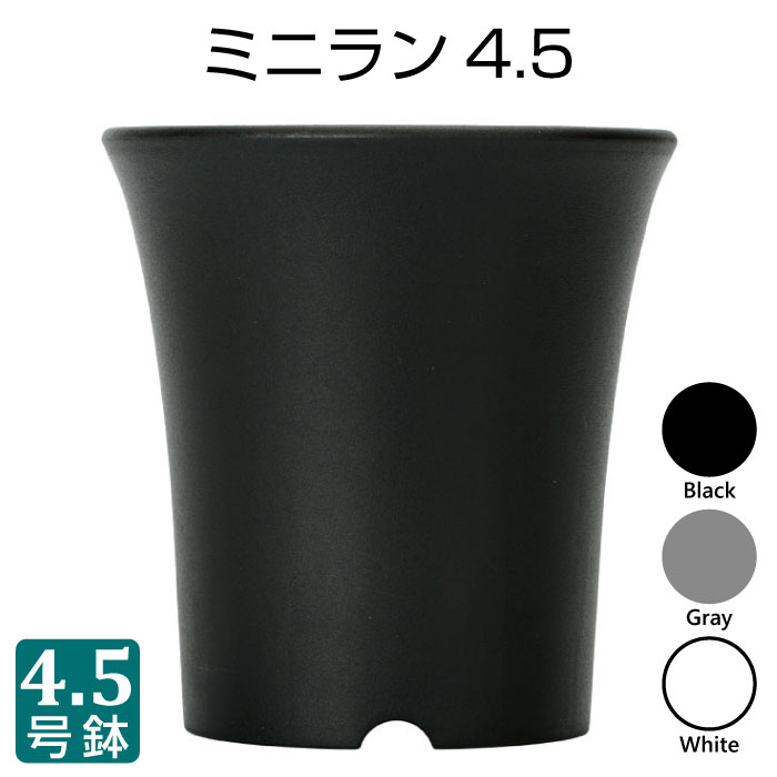 楽天市場】植木鉢 ミニラン鉢 4.5号 Φ137mm プラスチック鉢 プランター