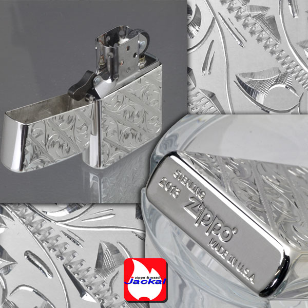 楽天市場】zippo ジッポ ライター 純銀 スターリングシルバー両面