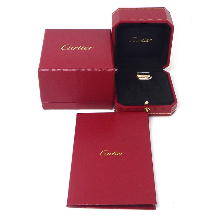 楽天市場】カルティエ Cartier リング トリニティ クッションシェイプ