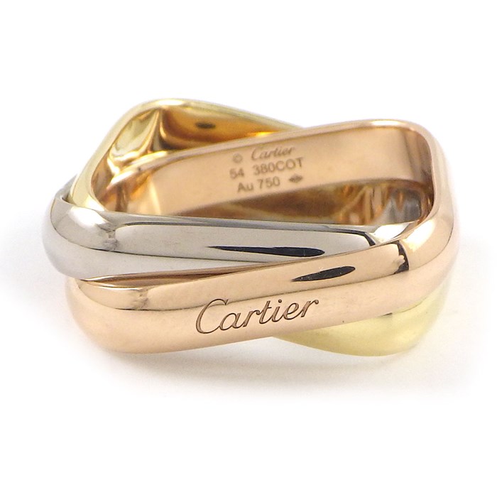 楽天市場】カルティエ Cartier リング トリニティ クッションシェイプ