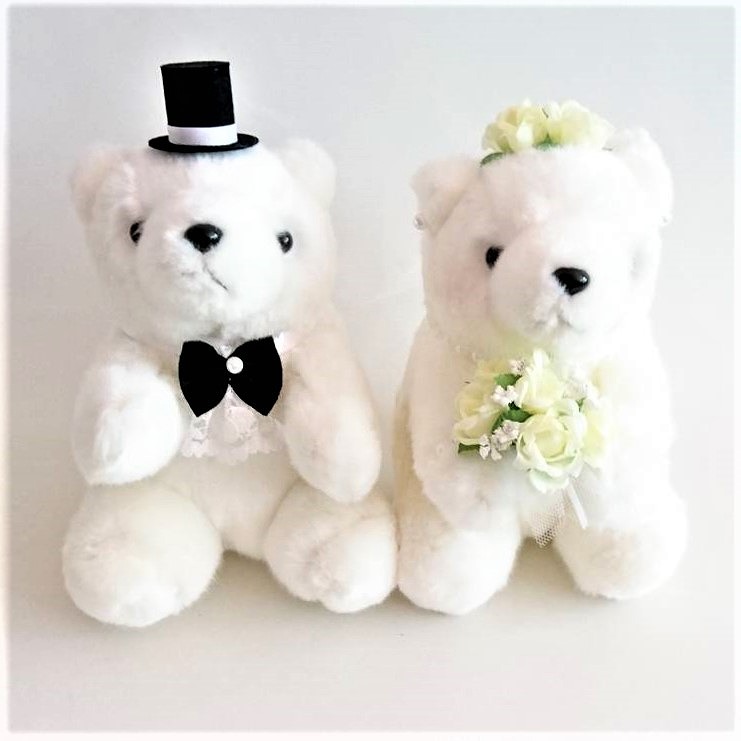 楽天市場】ウェルカムドール｜シロクマ｜結婚式ぬいぐるみ・白くまペア