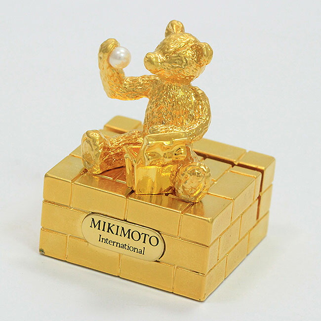 楽天市場】MIKIMOTO(ミキモト) メモスタンド 置き物 クマ ゴールド