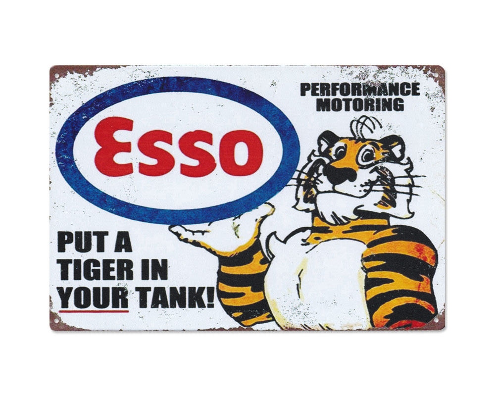 楽天市場】エッソ ESSO ブリキ看板 サインプレート サインボード
