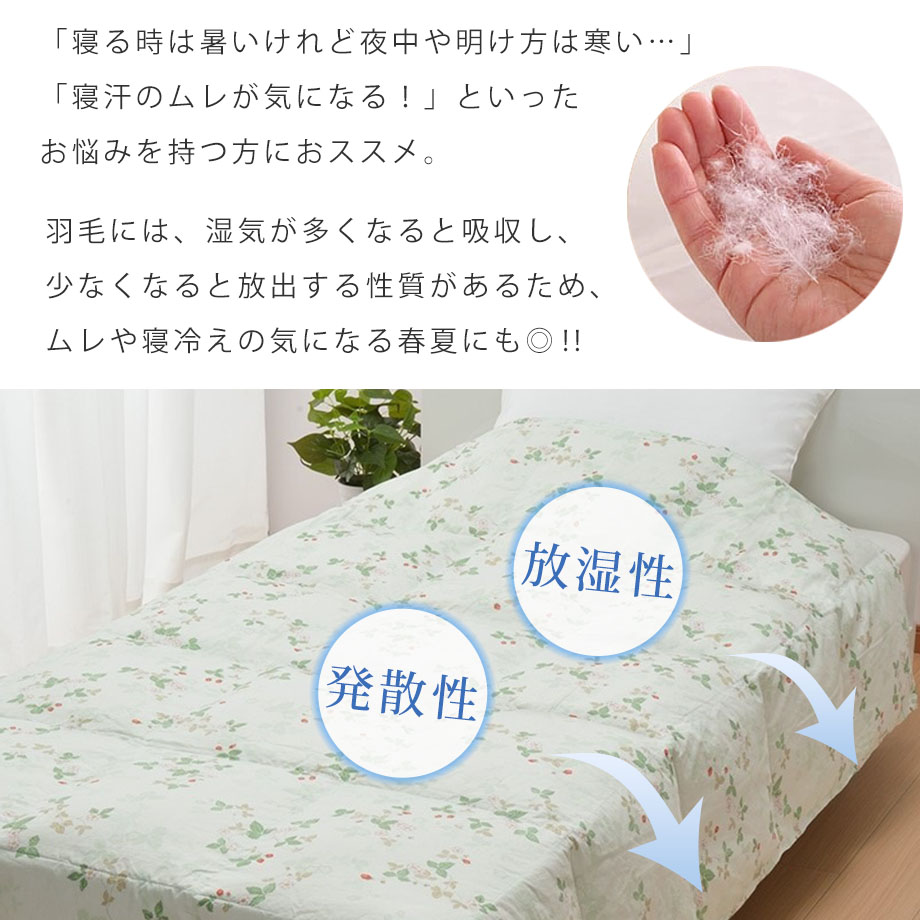 楽天市場】西川 ウェッジウッド 羽毛肌掛ふとん 肌ふとん 薄掛け布団