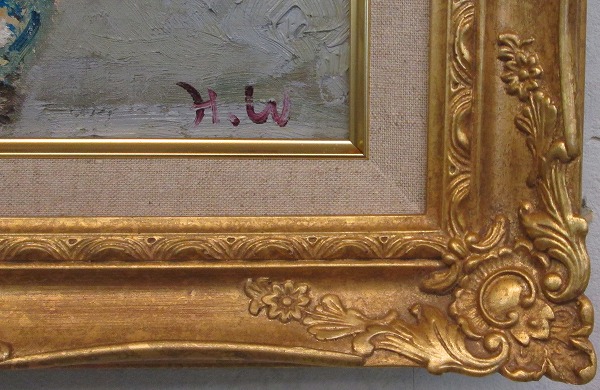 楽天市場】「薔薇」渡部ひでき（F3サイズ油彩画[油絵]（直筆油彩画