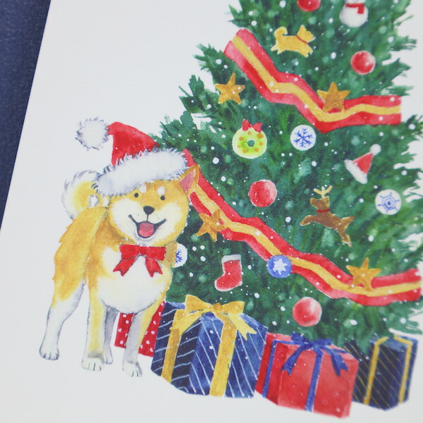 楽天市場】イラストレーター村田なつかしばいぬとクリスマスポスト