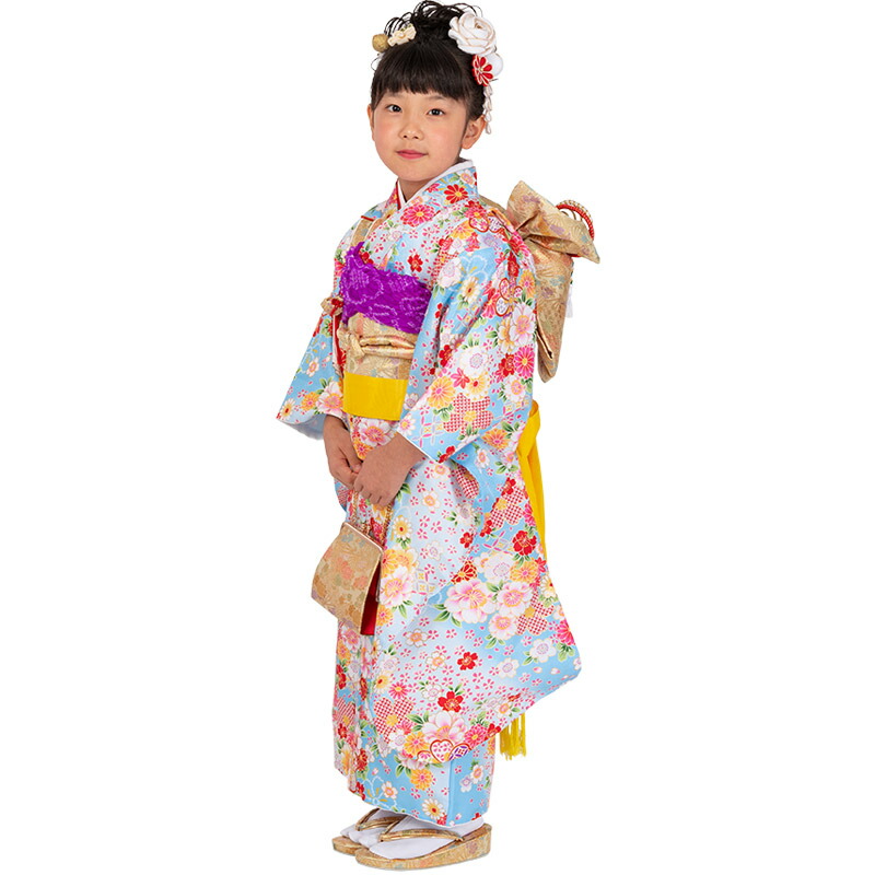 楽天市場】七五三 女の子 7歳 7才 着物 フルセット モダン 小紋柄