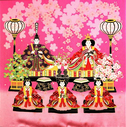 楽天市場】ちりめん 二巾 ひな 桜 ピンク / 雛祭り ひな祭り 桃の節句
