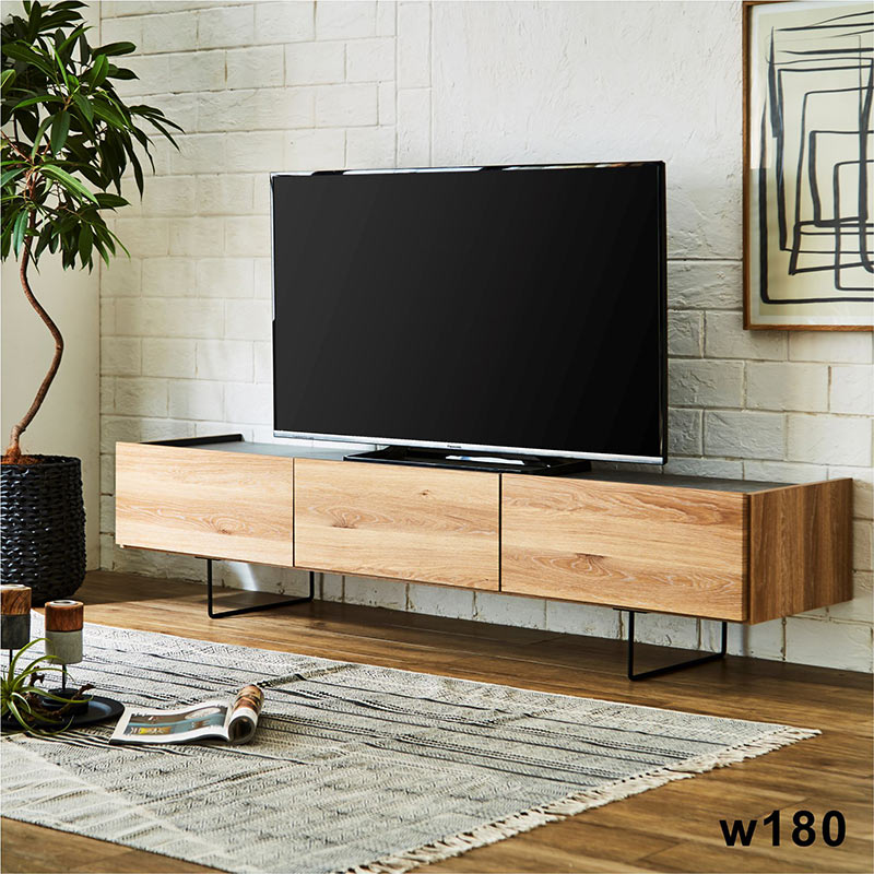 楽天市場】テレビボード 180 日本製 ローボード 幅180 脚付き 大川家具