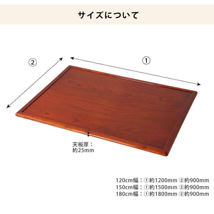 楽天市場】コタツ天板・こたつ天板単品長方形 120cm幅・150cm幅・180cm