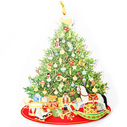 楽天市場】3Dアドベントカレンダー クリスマスツリーと木馬 Caspari