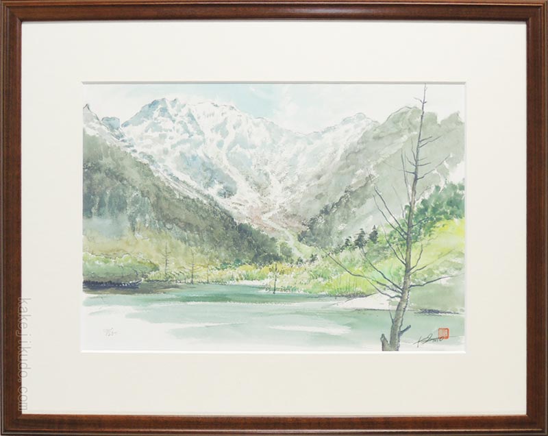 水彩画 ジクレー版画「中山の大藤」（柳川市） 水彩画 ジクレー版画