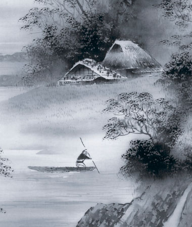 楽天市場】掛け軸 閑雅悠景 (江本修山) 送料無料 掛軸 : 掛け軸・絵画