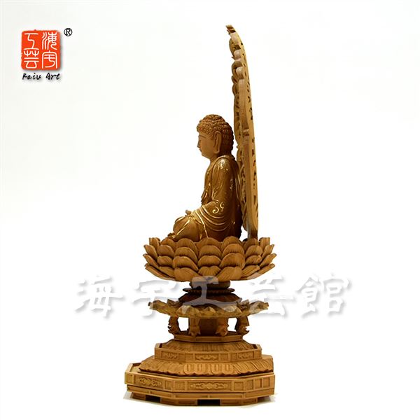 中国 逸品 釈迦如来立像 金箔 金彩 木彫 一木造 仏像 仏教美術 骨董 古