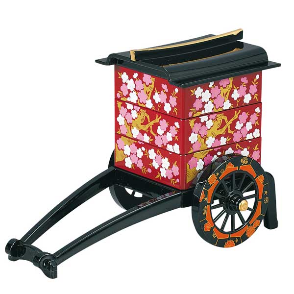楽天市場】≪大辻漆器≫ミニ御所車三段小物入 全3柄【記念品 ギフト