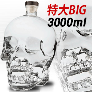 楽天市場】クリスタル ヘッド ウォッカ 超特大瓶 3000ml 40度 箱付【超