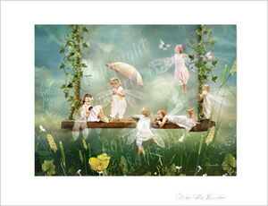 楽天市場】天使 妖精 絵画 ア スプリング ギャザリング （春の