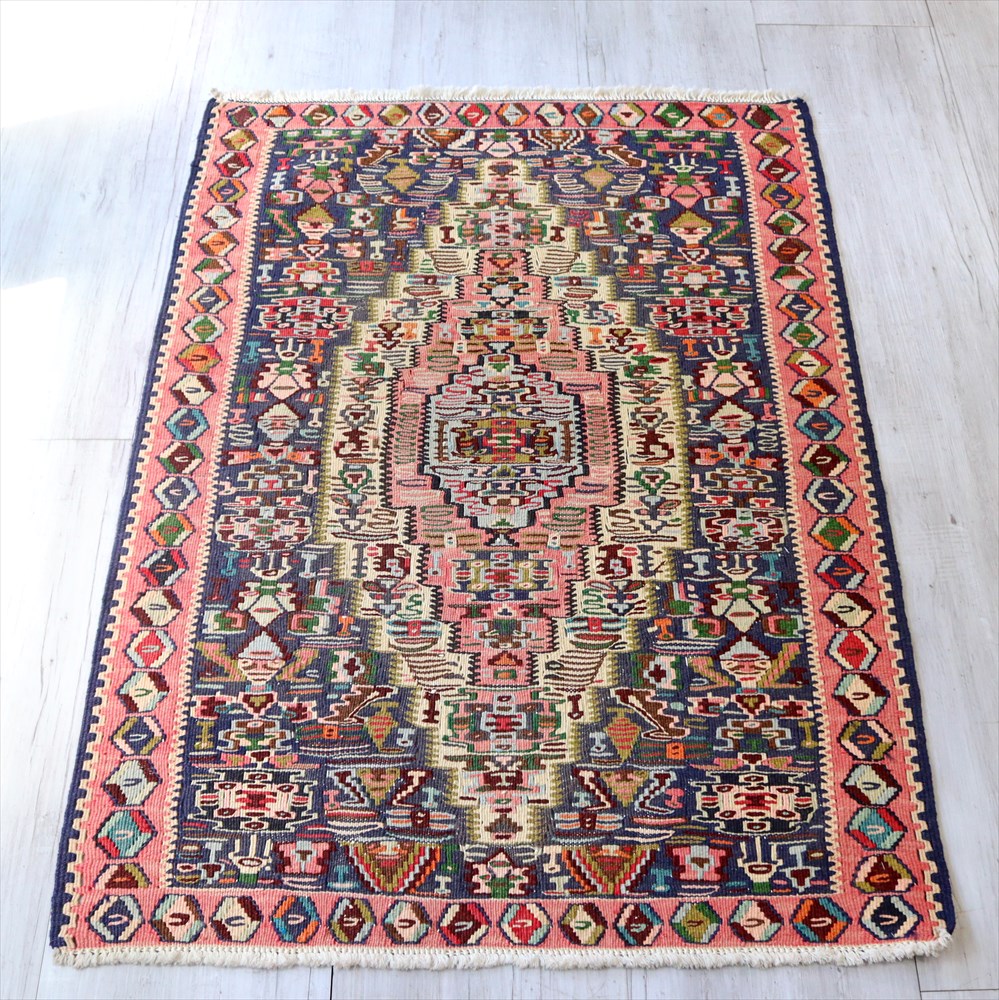 【在庫一掃セール】セネ キリム ウール 280cm×80cm ペルシャ手織りキリム ウール ラグ セネ 191×308cm – Persiadirect