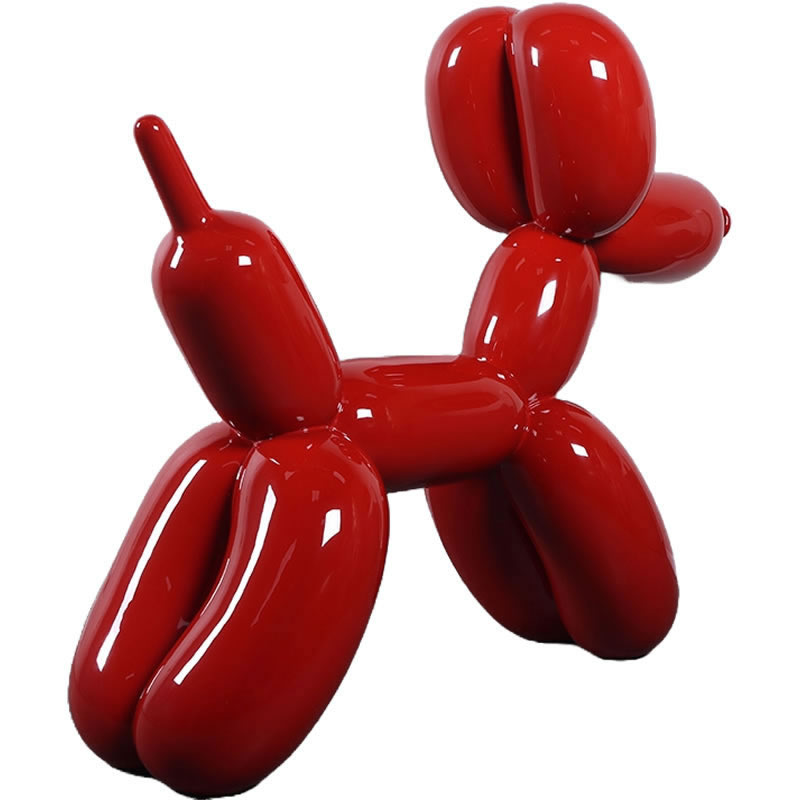 楽天市場】オブジェ 風船バルーンドッグ犬レッド・スモール Balloon