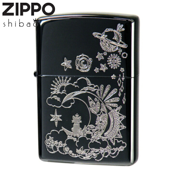 楽天市場】ZIPPO 柴尾 shibao 月と猫 ジッポー ライター 正規品