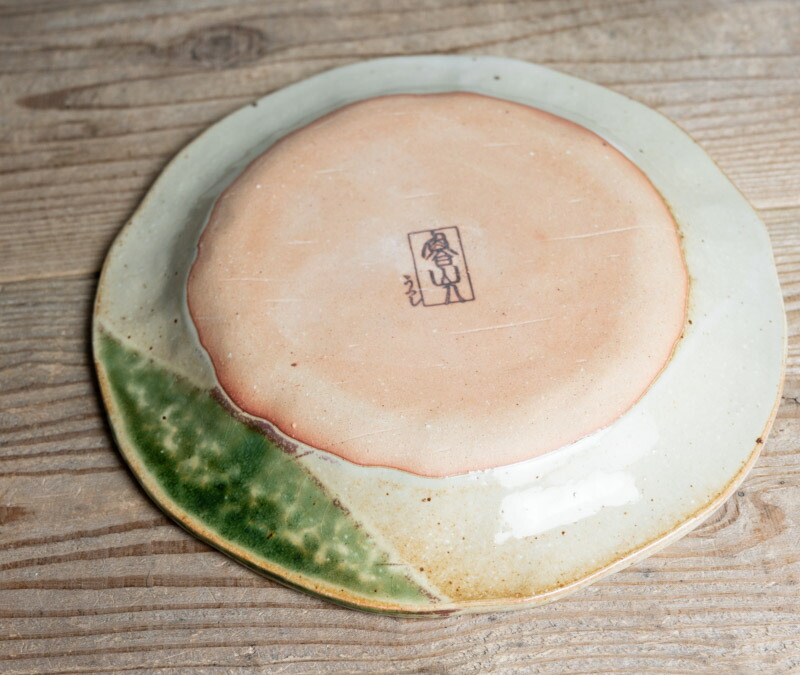 楽天市場】中古○織部焼蟹文中皿○W24.5cm / 8寸皿 / 魯山人うつし