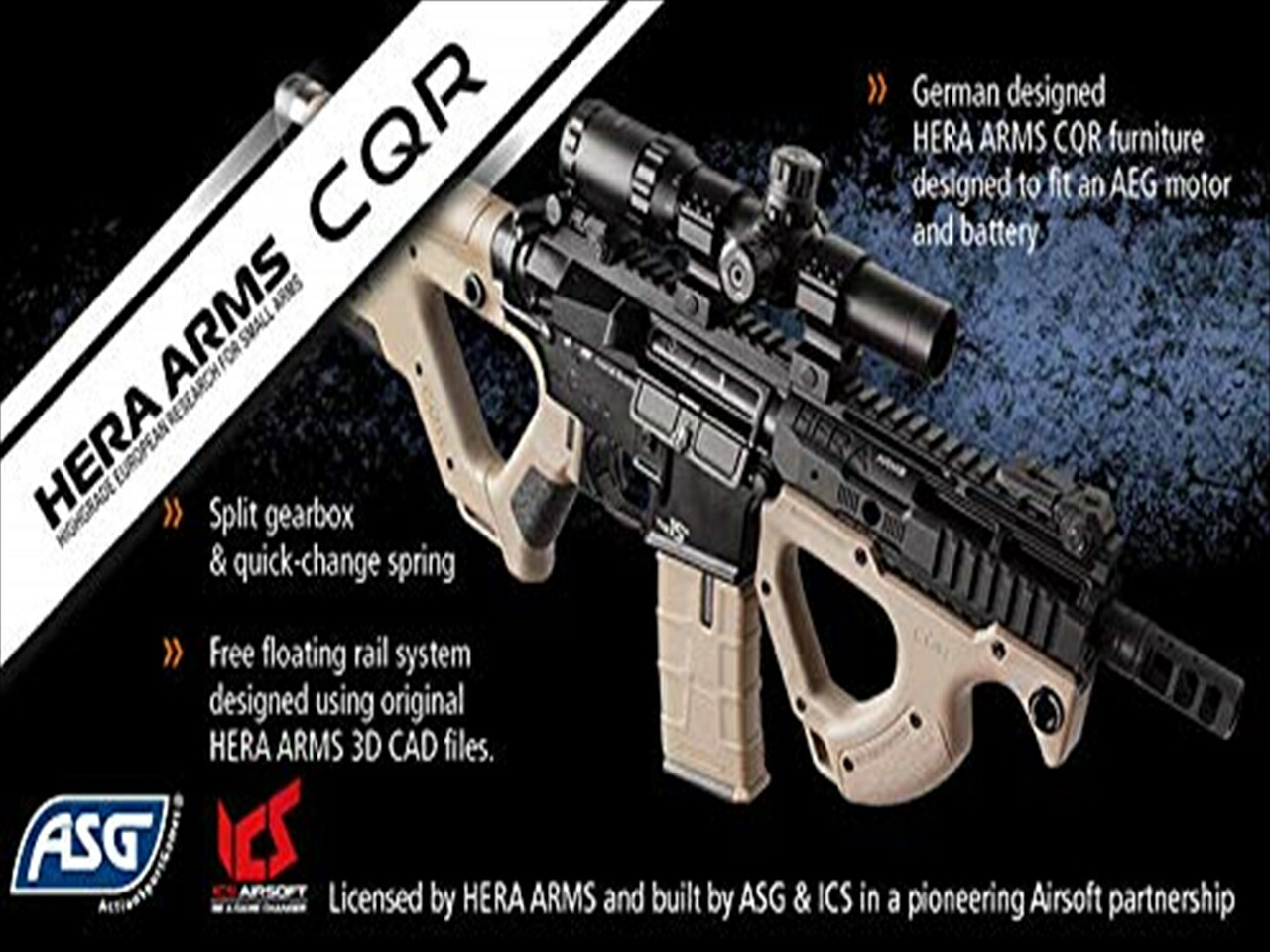 楽天市場】HERA ARMS CQR 電動ガン ICS AIRSOFT ASG SSS サバゲー