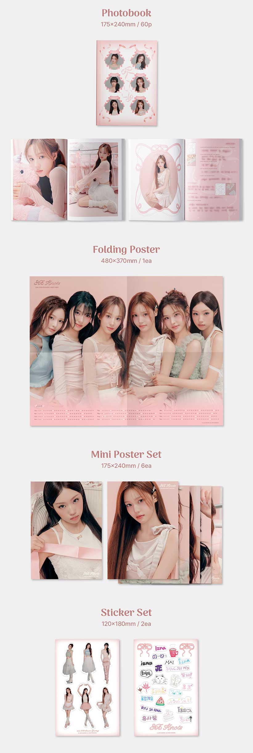 楽天市場】【KTOWN4U特典選択】 IZNA 2026 SEASON GREETINGS 365 KNOTS