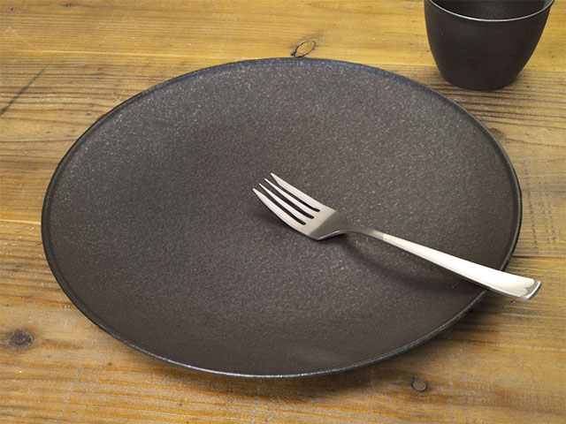 楽天市場】フィノ クリスタルブラック 28cm プレート 大皿 黒い食器